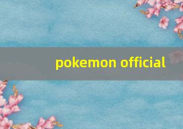 pokemon official